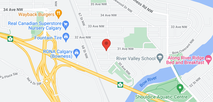 map of 6403 31 Avenue NW